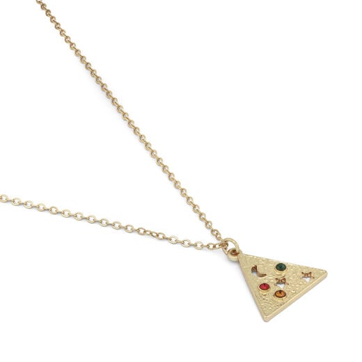 Surreal pyramid necklace